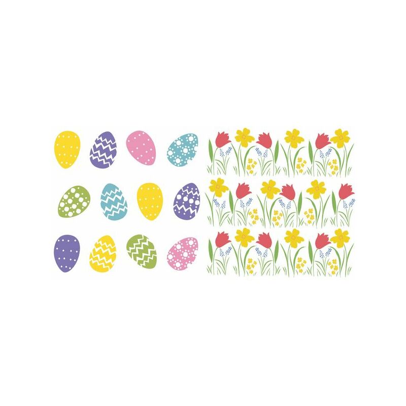 Décorations de tables Serviettes à motifs Pâques PAPSTAR Serviettes à motif de Pâques "Coloured Eggs"
